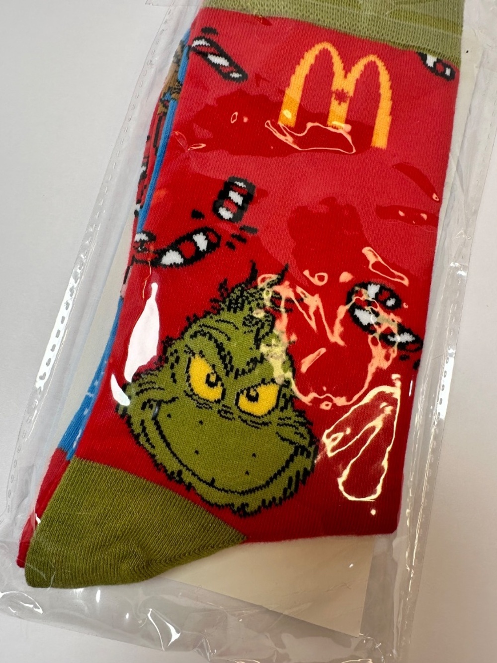 McDonald’s Grinch Socks 2024 Dr Seuss Holiday Socks New